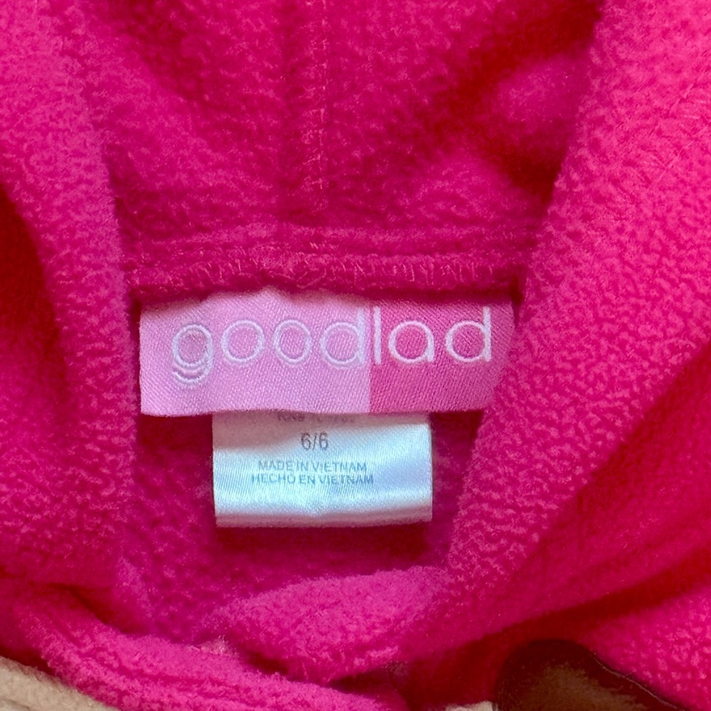 GoodLad Pink Fleece Pea Coat - Picture 3 of 4